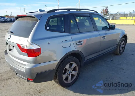 2008 BMW X3 3.0Si z USA, uszkodzony, nr VIN WBXPC93478WJ20186